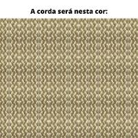 Sofá 3 Lugares Saibi Ozki 200Cm Poliéster Cinza Madeira Eucalipto Cedro Corda Náutica Plana Poliéste