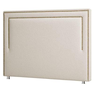 Cabeceira Cama Box King 195 Cm London Bouclé Off White - Nexta Casa