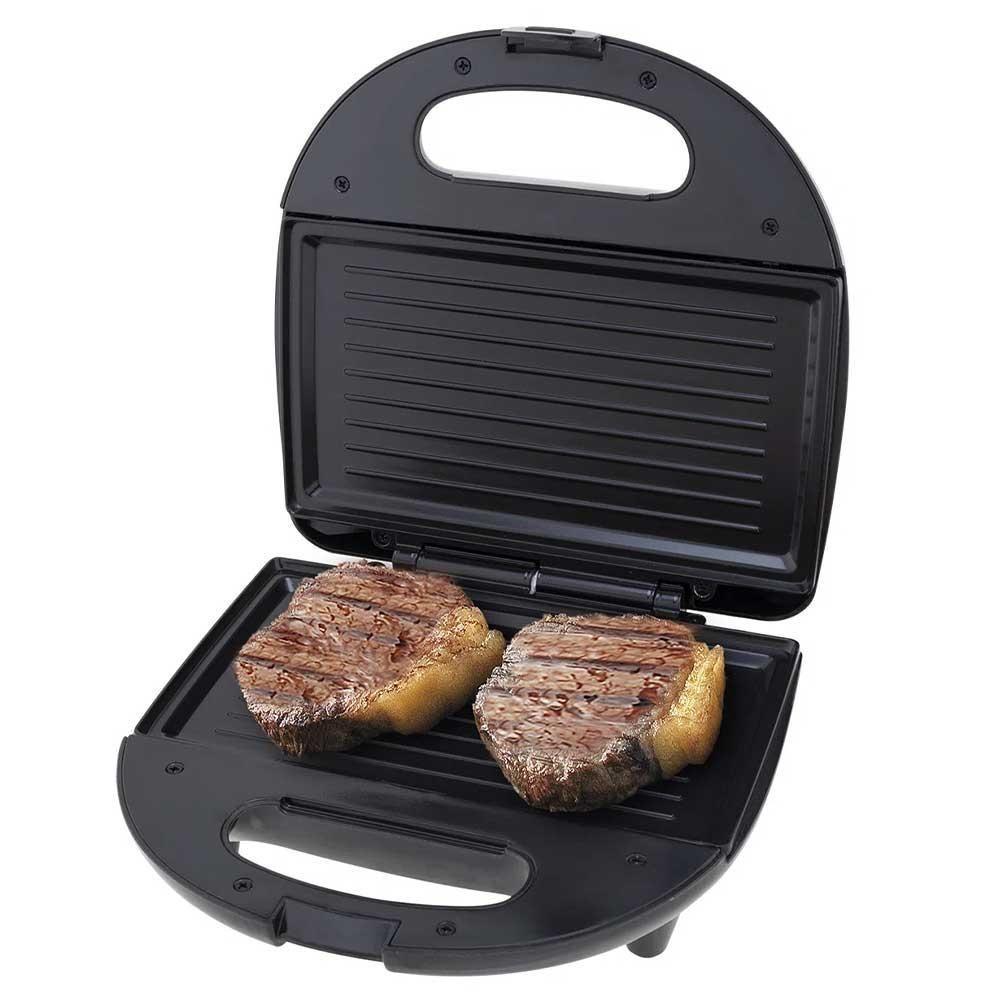 Sanduicheira Grill Britânia Antiaderente Preto/Inox 127V - 5