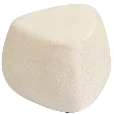 Puff Orgânico Decorativo 75cm Orbis Bouclé Off White - Nexta Casa
