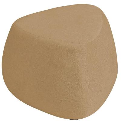 Puff Orgânico Decorativo 75cm Orbis Bouclé Camel - Nexta Casa