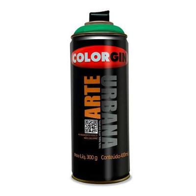 Spray Arte Urbana Verde Toscana 910 - Colorgin Tinta Acrílica Fosca 400ml