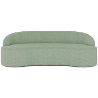 Sofá 4 Lugares Curvo Sala De Estar Living Lótus D02 Linho Verde 230 Cm D-477 - 3