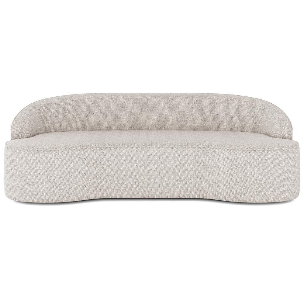 Sofá 4 Lugares Curvo Sala De Estar Living Lótus D02 Linho Cru 260 Cm D-461 - 6