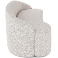 Sofá 4 Lugares Curvo Sala De Estar Living Lótus D02 Linho Cru 260 Cm D-461