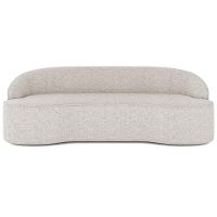 Sofá 4 Lugares Curvo Sala De Estar Living Lótus D02 Linho Cru 260 Cm D-461 - 16