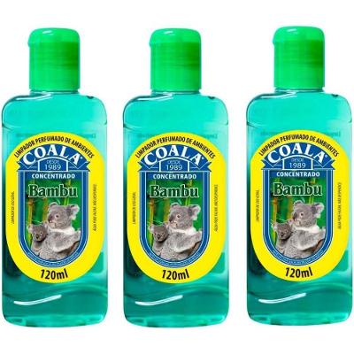 Kit 3 Desinfetante Concentrado De Ambiente Coala Bamboo 120ml
