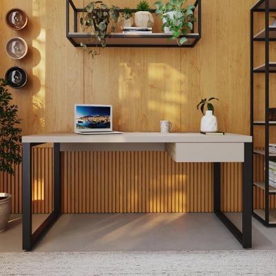 Mesa Diretor C-01 Gav. 150x70x75cm Yon - Off White-est.preta Off White-est.preta