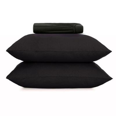 Jogo De Cama King Altenburg 3 Peças Malha Fio Penteado Preto Primitivo