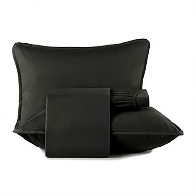 Jogo De Cama King Altenburg 4 Peças Malha Fio Penteado Preto Primitivo