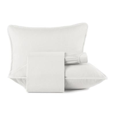 Jogo De Cama Casal Altenburg 4 Peças Malha Fio Penteado Branco