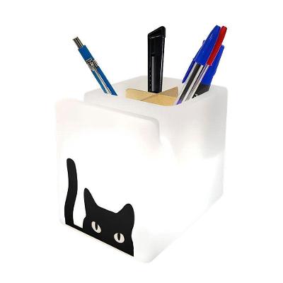 Organizador De Mesa Iluminado Cat Cute