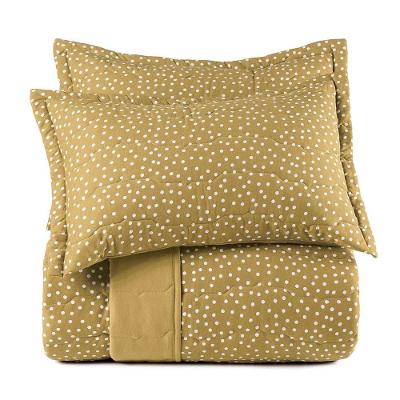 Jogo De Colcha King Altenburg Malha Fio Penteado Bits Amarelo