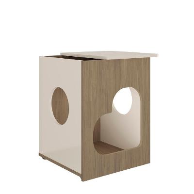 Mesa De Apoio Retangular Para Pet Off White