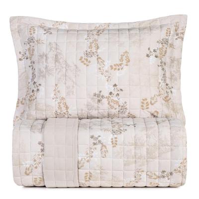 Jogo De Colcha Solteiro Altenburg Malha Fio Penteado Neblina