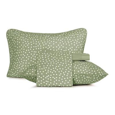 Jogo De Cama Casal Altenburg Malha Fio Penteado Bits Verde