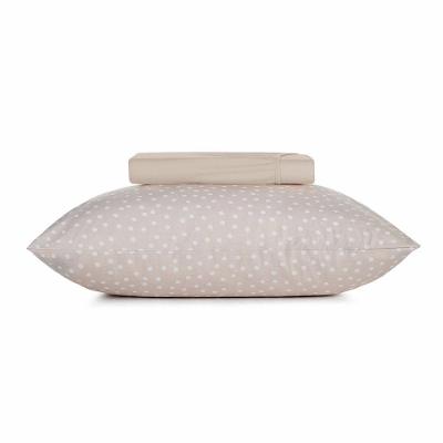 Jogo De Cama Solteiro King 2 Peças Malha Fio Penteado Bits Mocha