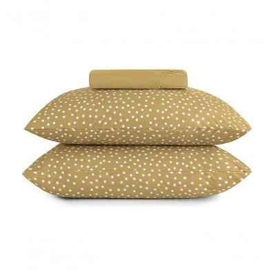 Jogo De Cama Queen Altenburg 3 Peças Malha Fio Penteado Bits Amarelo