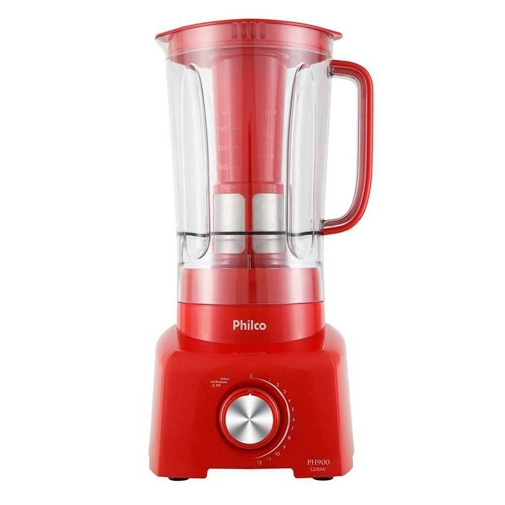 Liquidificador Philco Ph900 C-12 Vel.-Jarra 3Lts Vermelho - 1