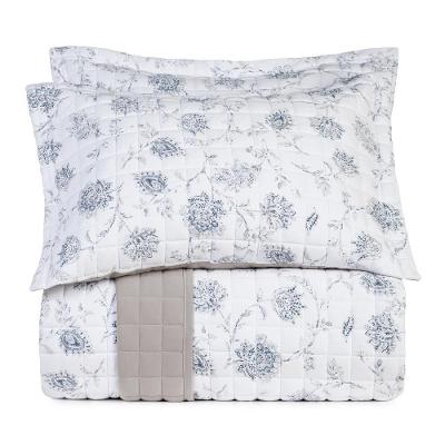 Jogo De Colcha King Altenburg Malha Fio Penteado Celeste