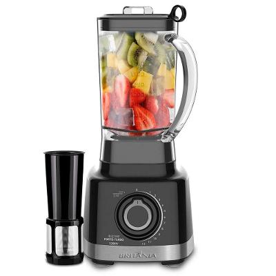 Liquidificador Britânia Função Ice-Pulsar-Jarra3Lts 1200W 3L 12 Velocidades Preto 110V