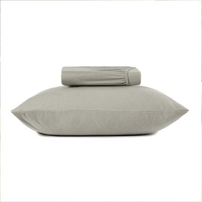 Jogo De Cama Solteiro King 2 Peças Altenburg Malha Fio Penteado Cinza Platinum