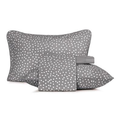 Jogo de Cama Queen Bits 4 Peças Malha Fio Penteado Cinza Altenburg