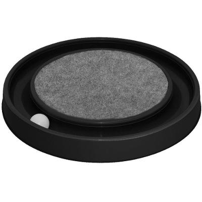 Arranhador Redondo Para Gato Relax Com Bolinha Miau Preto