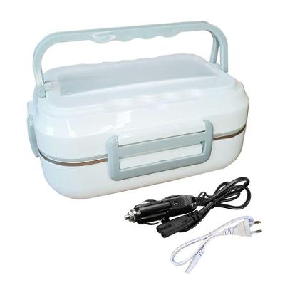 Marmita Elétrica Inox Portátil – 3 Compartimentos, Aquecimento Rápido E Fonte Para Carro E Tomada Bivolt