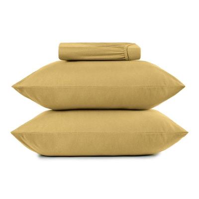 Jogo De Cama Queen Altenburg 3 Peças Malha Fio Penteado Amarelo Mostarda