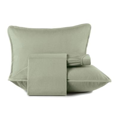 Jogo De Cama King 4 Peças Altenburg Malha Fio Penteado Verde Bond