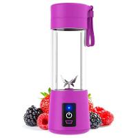 Mini Liquidificador Mixer Portatil 320ml Usb 6 Lâminas Roxo - 1