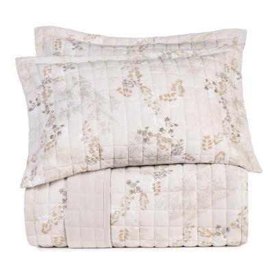 Jogo De Colcha Queen Altenburg Malha Fio Penteado Neblina