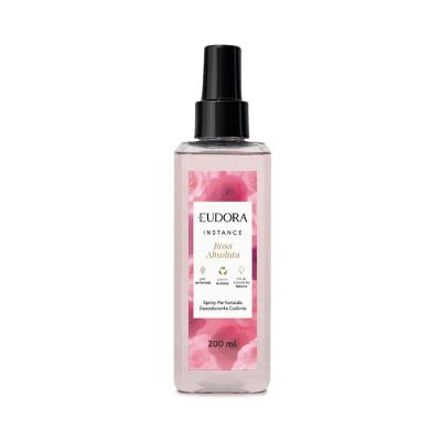 Spray Perfumado Desodorante Colônia Instance Rosa Absoluta 200ml Eudora