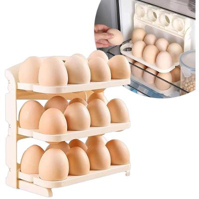 Porta Ovos Bandeja Dispenser Dobrável Organizadora Ate 24 Un - Mais Espaço E Frescor Para Seus Ovos