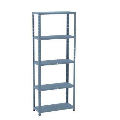 Estante De Estrutura Metálica Com 5 Prateleiras 175cm(a)92acm(l)30cm(p) Com Reforço Azul Dali