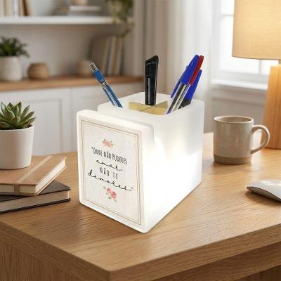 Organizador De Mesa Iluminado Não Demores