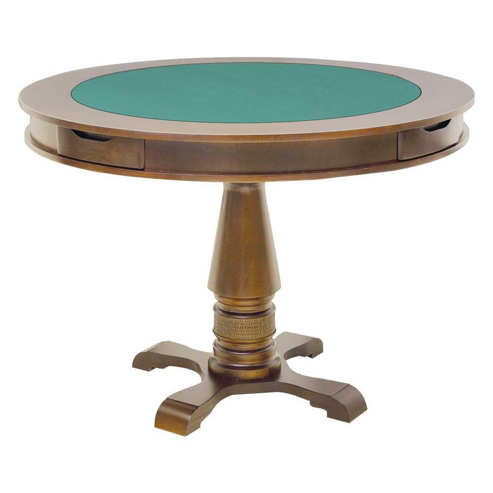 Mesa de Jogos 4 Lugares Tampo Reversível Gavetas - 1