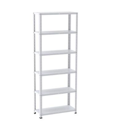 Estante De Estrutura Metálica Com 6 Prateleiras 175cm(a)92acm(l)30cm(p) Sem Reforço Branco