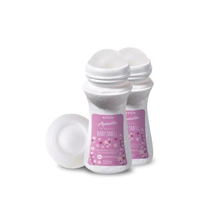Kit 2x Desodorante Roll On Aquavibe Baby Smell 50ml Avon
