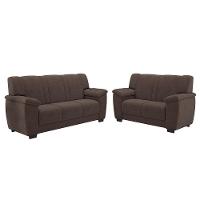 Conjunto De Sofá 2 E 3 Lugares Turim Besthouse Marrom - 6