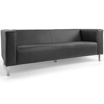 Sofá 03 Lugares Para Sala Decorativa Kubo 210 Cm Corano Cinza - Nexta Casa