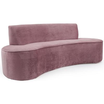 Sofá 02 Lugares 150cm Mônaco Veludo Rosê - Nexta Casa