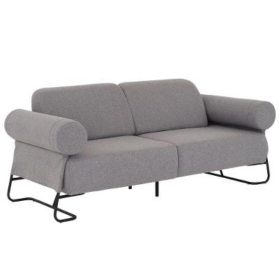 Sofá Sala De Estar 03 Lugares 180cm Detroit Linho Cinza Mesclado - Nexta Casa