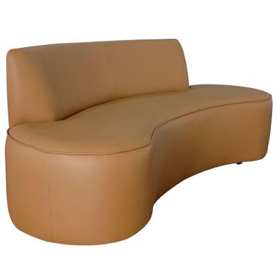 Sofá 03 Lugares 180cm Mônaco Corano Caramelo - Nexta Casa