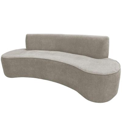 Sofá 03 Lugares 180cm Mônaco Poliéster Bege - Nexta Casa