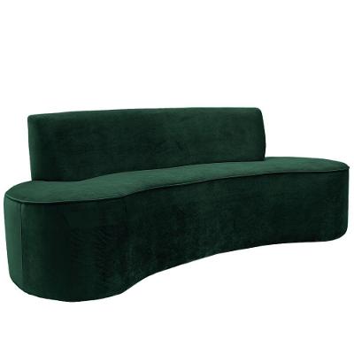 Sofá 03 Lugares 180cm Mônaco Veludo Verde - Nexta Casa