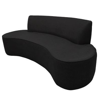 Sofá 02 Lugares 150cm Mônaco Corano Preto - Nexta Casa