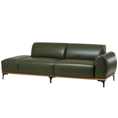 Sofá Living Unne 3 Lugares 180cm Terminal Dir. Corano Sintético Verde - Nexta Casa