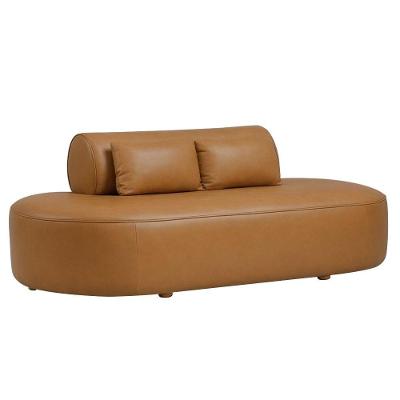 Sofá Orgânico Horizonte 3 Lugares 210cm Corano Caramelo - Nexta Casa